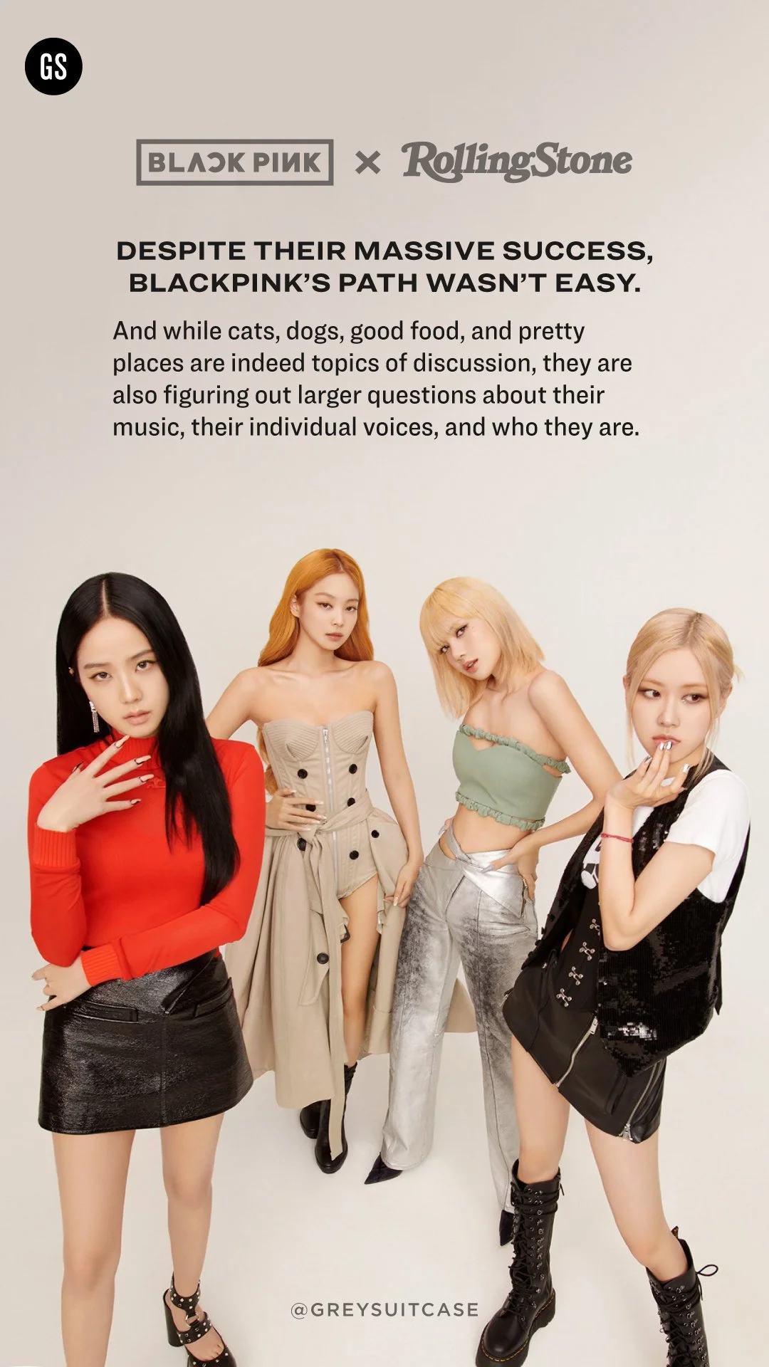Blackpink x Rolling Stone — Greysuitcase